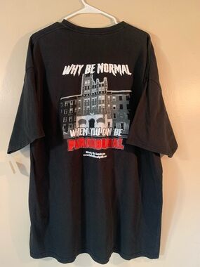 Why Be Normal Paranormal Graphic Tee - Black Waverly Hills Sanatorium